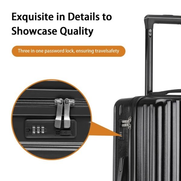 20/24/28 inch Travel Luggage Bags Suitcase Cup Holder Trolley Suitcase