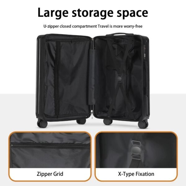 20/24/28 inch Travel Luggage Bags Suitcase Cup Holder Trolley Suitcase