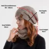 my-11134207-7r98s-lsays8vtiuck04.webp Woolen Beanie Hat Scarf Set Free Size