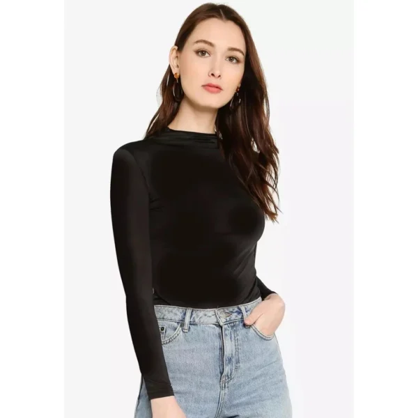 my-11134207-7rash-m1srxal8gco7db.webp Women Slim Turtleneck Top Free Size L58cm W40cm S58cm