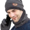 my-11134207-820l6-mjrv0ngp7w8wc1.webp 3 in 1 Beanie Scarf Gloves Set Free Size Hat 26cm Scarf 45cm