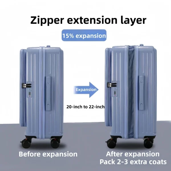 my-11134207-820l7-mpg6i717iadnde.webp Side Opening Expandable Suitcase 71 cm