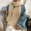 my-11134207-820li-mf0svd168i6jba.webp Knit Winter Scarf Free Size L190cm W22cm