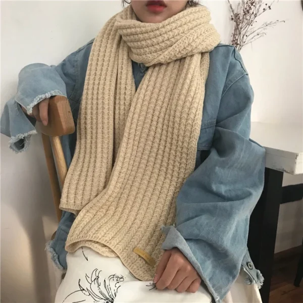 my-11134207-820li-mf0svd168i6jba.webp Knit Winter Scarf Free Size L190cm W22cm