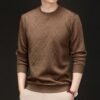 Men Cable Knit Sweater Free Size L68cm W56cm S60cm