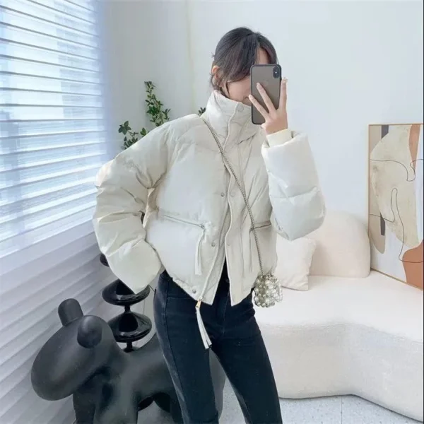 sg-11134201-7rblr-lm9y4zj41lcq42.webp Random Korean Short Puffer Coat Women Free Size L52cm W56cm S58cm