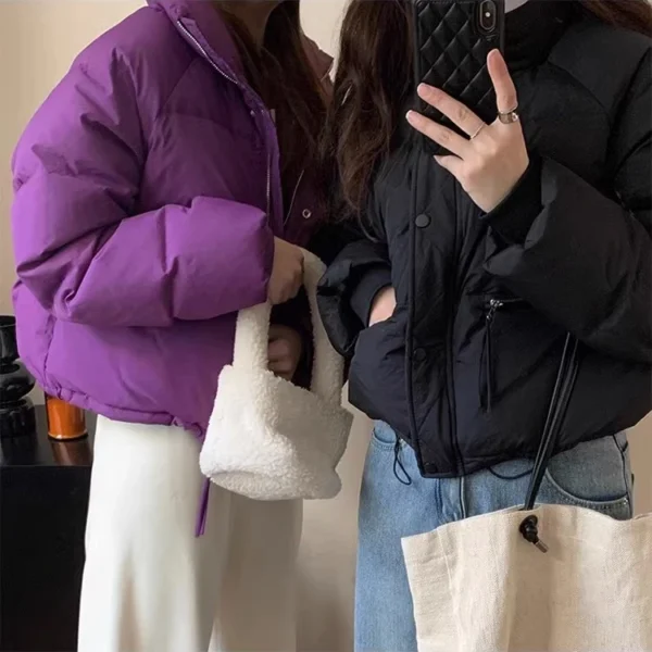sg-11134201-7rbme-lm9y4yz4utnt8f.webp Random Korean Short Puffer Coat Women Free Size L52cm W56cm S58cm