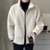 sg-11134201-7rdx9-lzoi25uu9zmy0b.jpg Men Lamb Fleece Jacket Free Size L70cm W60cm S62cm