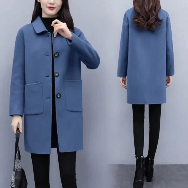 sg-11134201-7rdxg-lzogir3pbh1jad.webp Two Sided Wool Coat Women Free Size L90cm W50cm S58cm