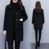 sg-11134201-7rdye-lzogiqg49zru79.webp Two Sided Wool Coat Women Free Size L90cm W50cm S58cm