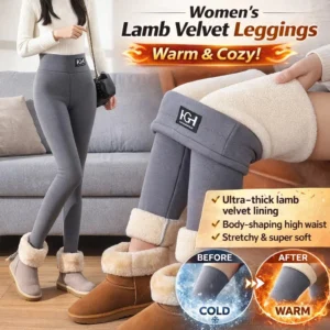Fleece Lined Thermal Leggings Free Size L92cm W32cm