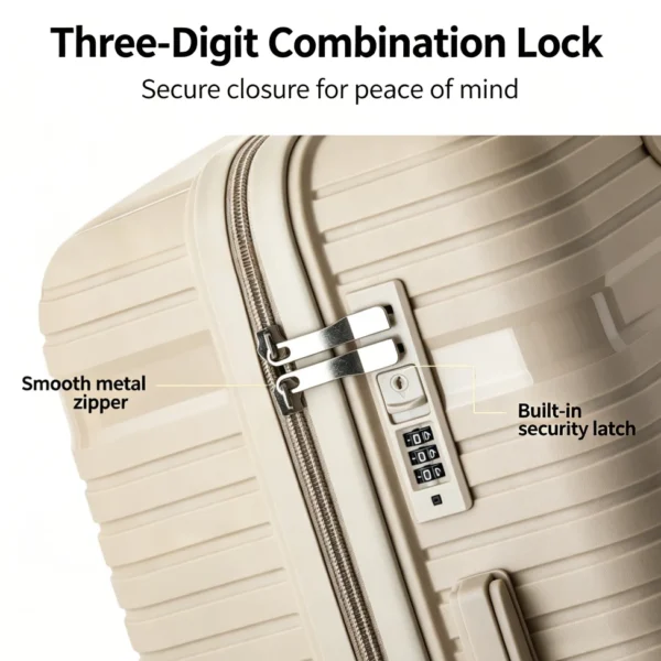 Lightweight Polypropylene Cabin Size Luggage 62cm